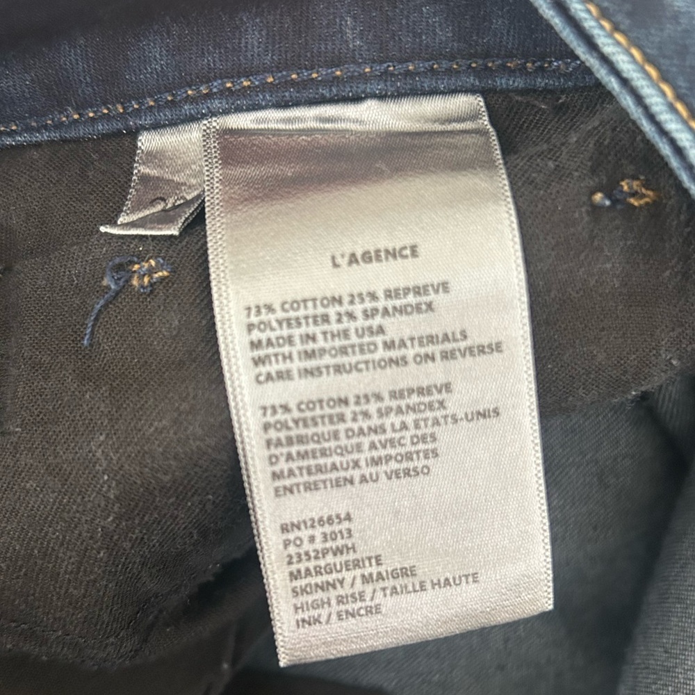 L'AGENCE Women's Marguerite High-Rise Skinny Jeans - Picture 7 of 7